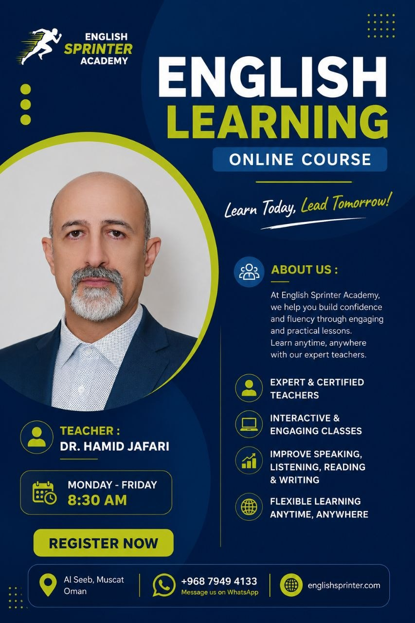 Dr. Hamid Jafari - English Sprinter Academy online course